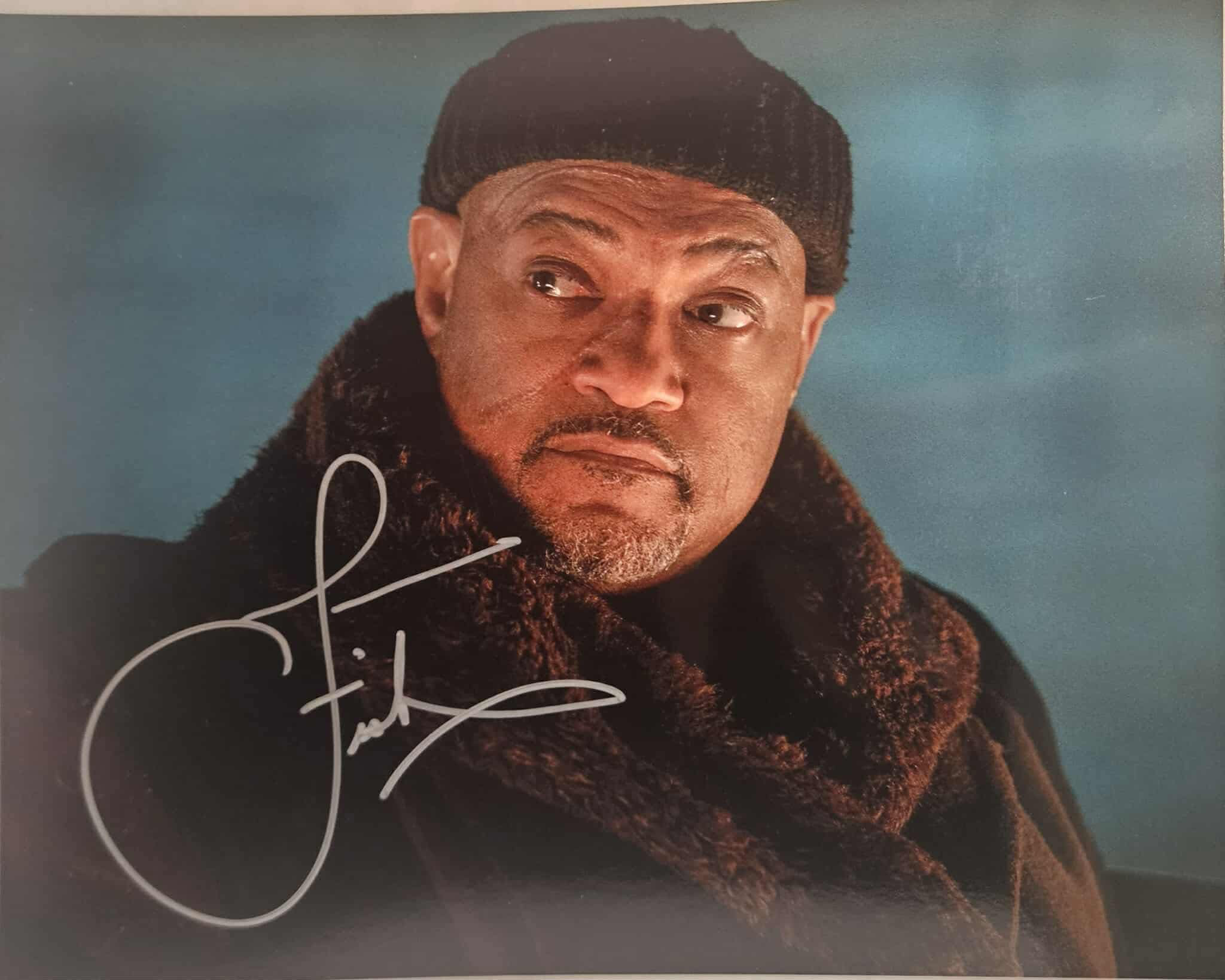 10x8" Bowery King Close Up John Wick Signed by Laurence Fishburne