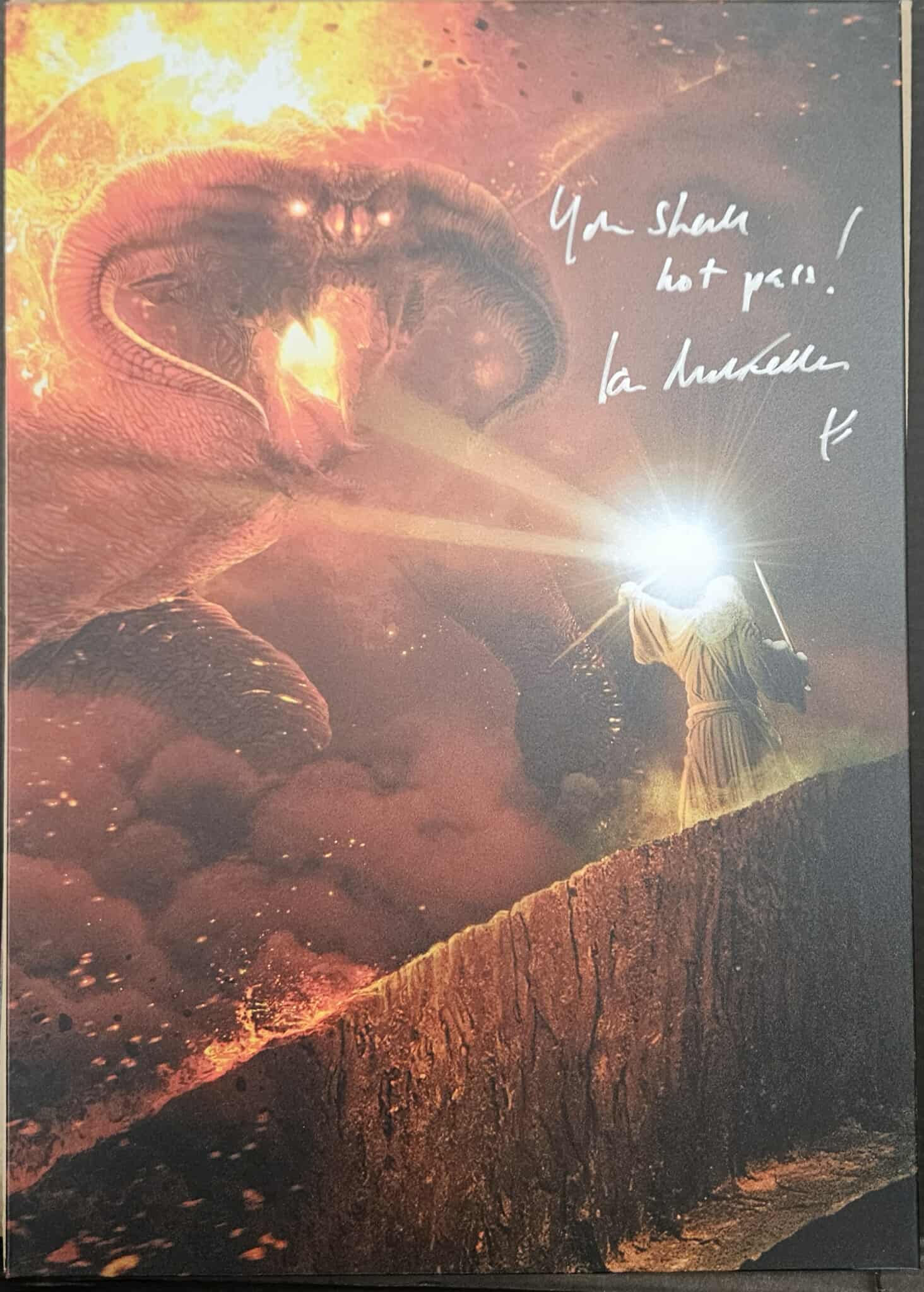 The Lord of The Rings Displate Signed by Ian McKellen