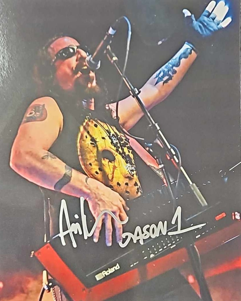 8x10" Ari Playing Key-tar and Singing Print Signed by Ari Lehman