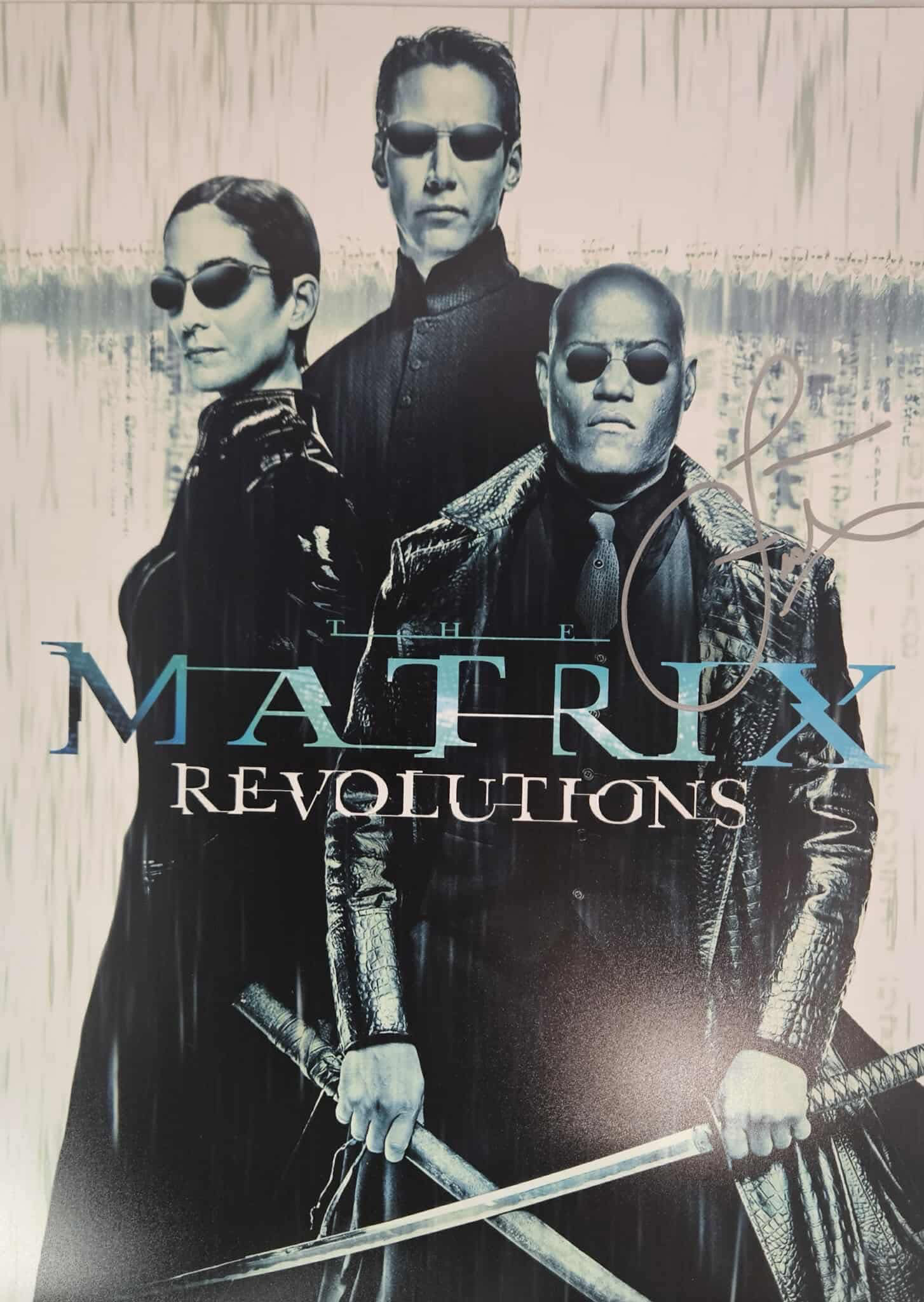 12x16" The Matrix Revolutions Print Signed by Laurence Fishburne