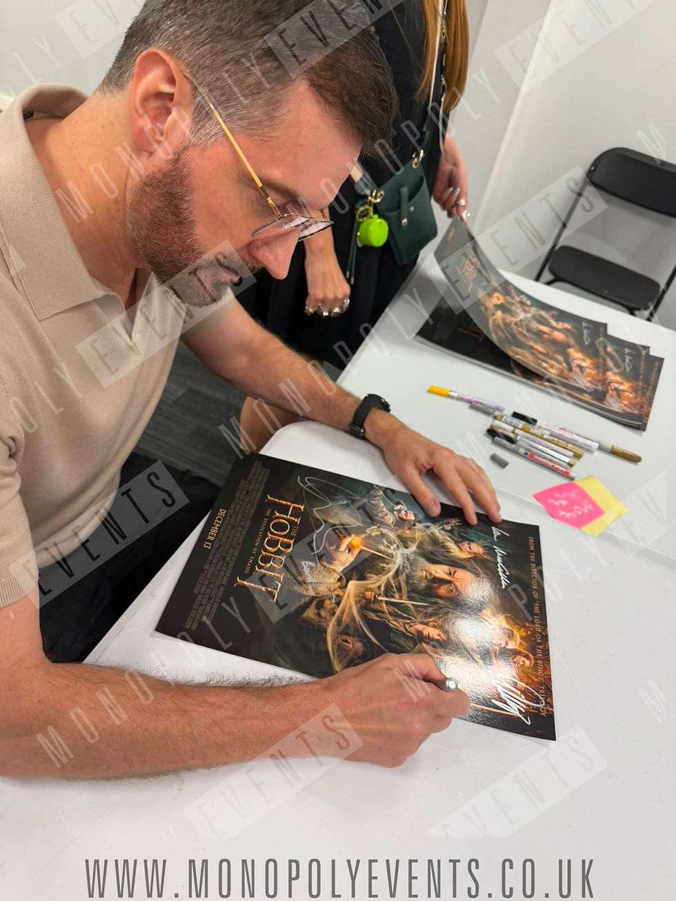 Thumbnail: Lilly, McKellen, Armitage &  Evans Signed The Hobbit 12x16" Print