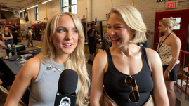 Mckenna Grace and Carrie Coon, at Hook and Ladder 8, Ghostbusters HQ in Tribecca NYC - Being Interviewed by Matt Daniels (creativegeekery.com)