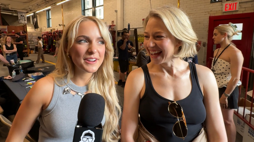 Mckenna Grace and Carrie Coon, at Hook and Ladder 8, Ghostbusters HQ in Tribecca NYC - Being Interviewed by Matt Daniels (creativegeekery.com)