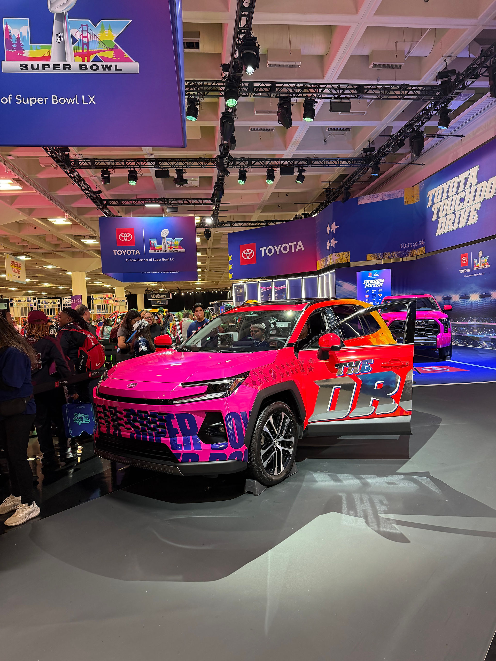 Toyota detailed and maintained at superbowl fan experience in San Fracisco 