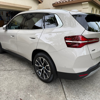 Rear side view of Paint Protection Film Wrap of BMW X3 in American Canyone