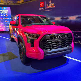 Toyota Tundra at Superbowl Fan Experience after detailing in San Francisco Moscone Center