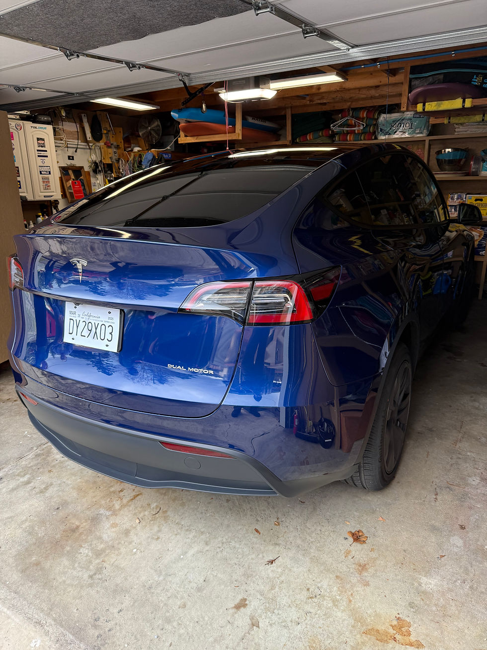 We did Custom Cut Full Front Paint Protection Film, Graphene Coating, and Rocker Panel PPF installation on a new Tesla Model Y in Napa, California