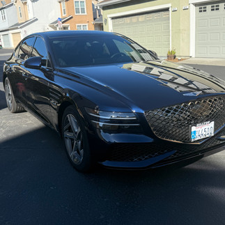 Front side view of PPF & Coated Genesis G80 by Robust Paint Protection & Detailing in Fairfield, California