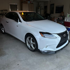 Advanced PPF Install: We Custom Bulk Cut Film for This White Lexus IS with a Custom Bumper and Carbon Fiber Splitter