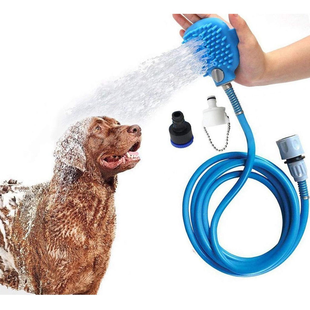 Pet Bathing Tools 2 In 1 Sprayer And Scrubber