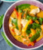 81. Red Curry Huhn	