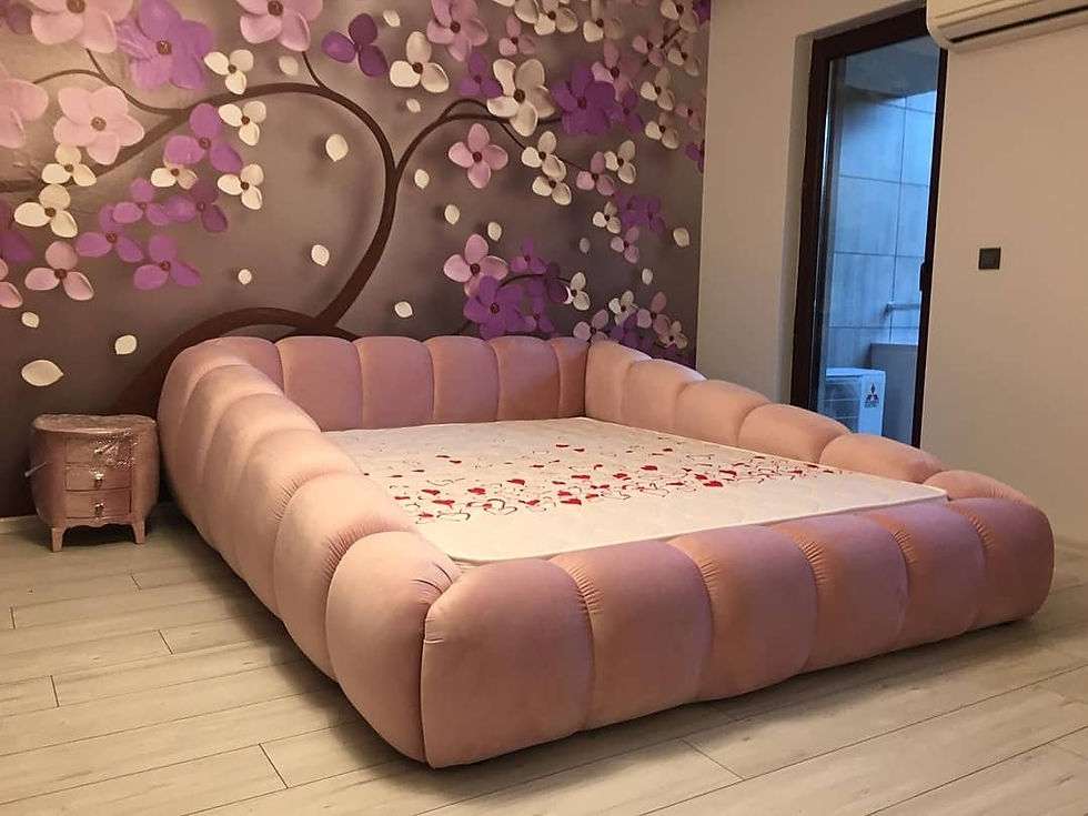 Küçük resim: KC-112-S Pufidik Japon Stil Yere Yakın Baza Yatak Seti