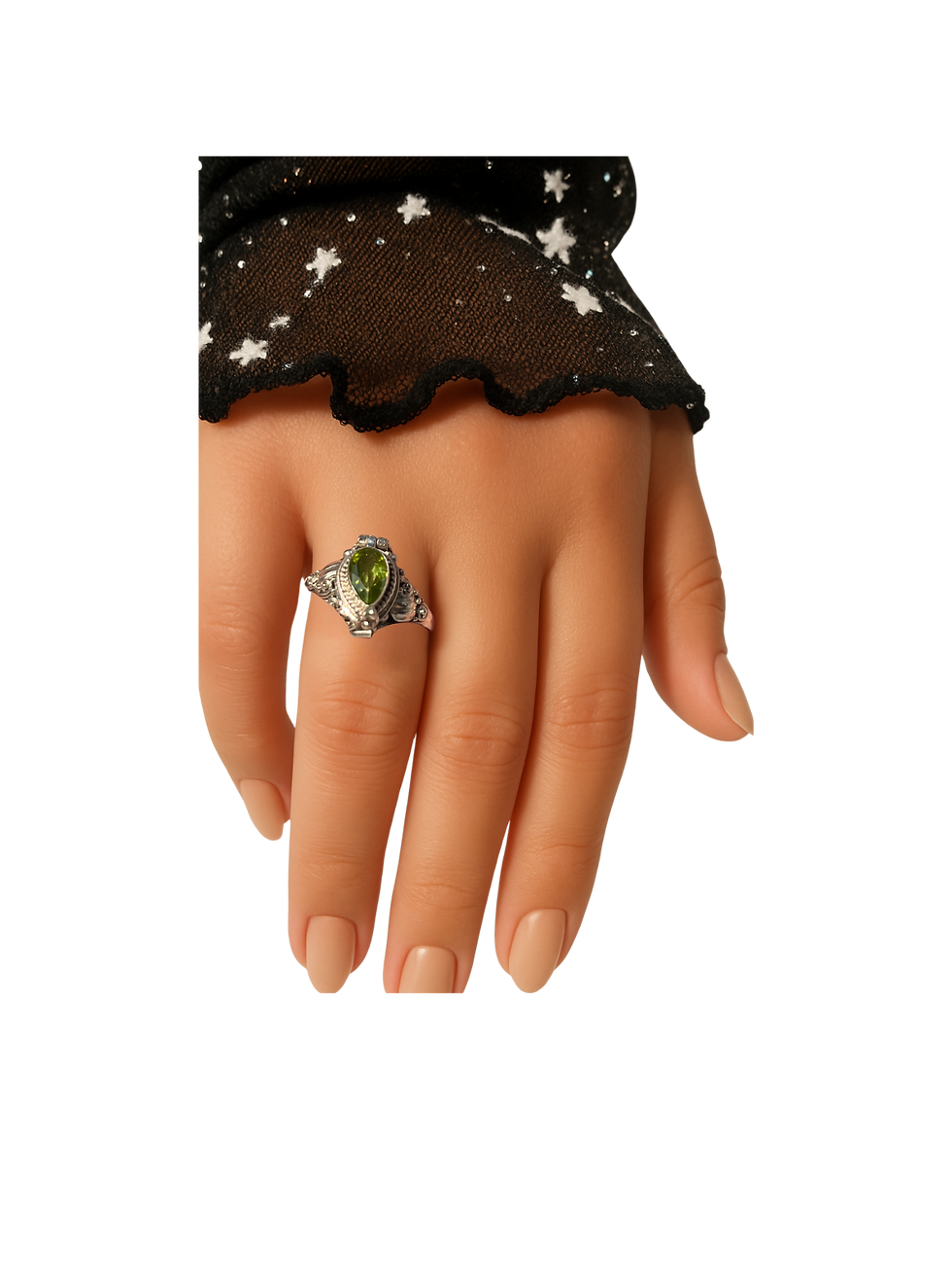 Thumbnail: Green Envy Peridot Locket Ring
