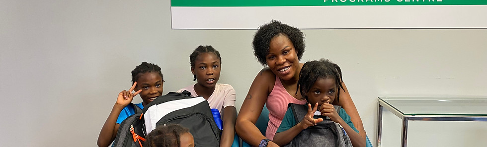 Mother with her children