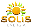 Logo da Solis Energia, fornecedora de energia renovável e sustentável.