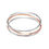 Thumbnail: Links of London 20/20 Sterling Silver & 18kt Rose Gold 3 Loop Bangle