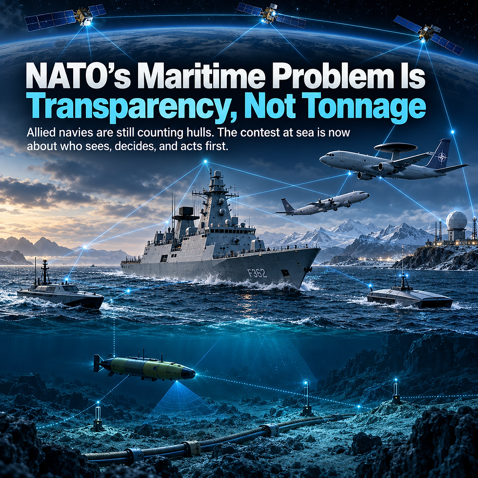 NATO's Maritime Problem Is Transparency, Not Tonnage