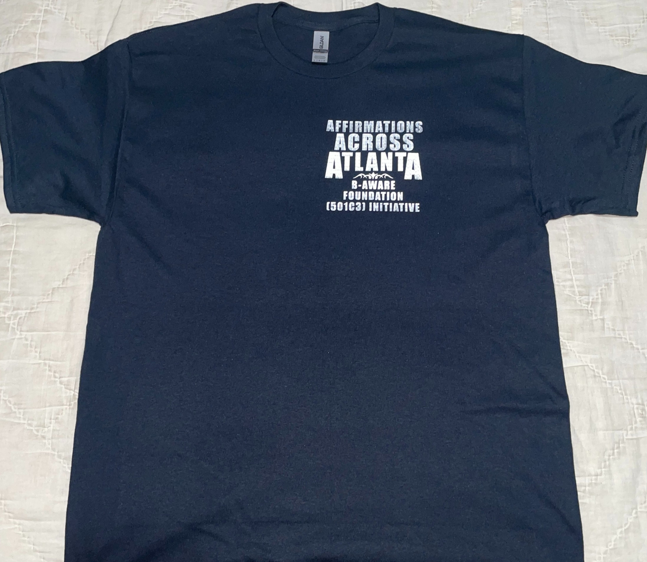 AFFIRMATIONS SILVER FRACTAL BLACK T