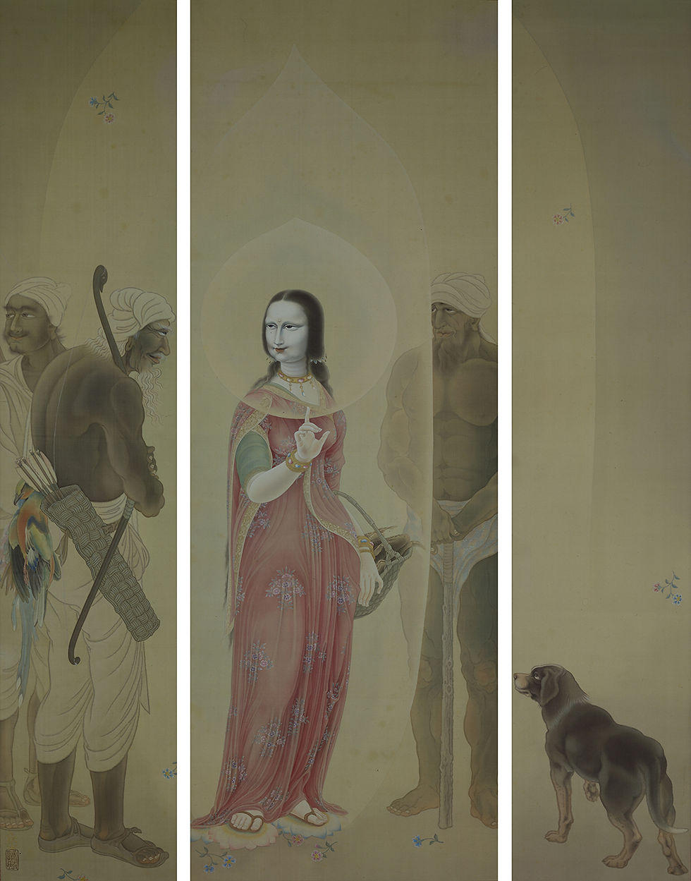 尾竹国観《絵踏》 1908(明治41)年 泉屋博古館東京【通期展示】