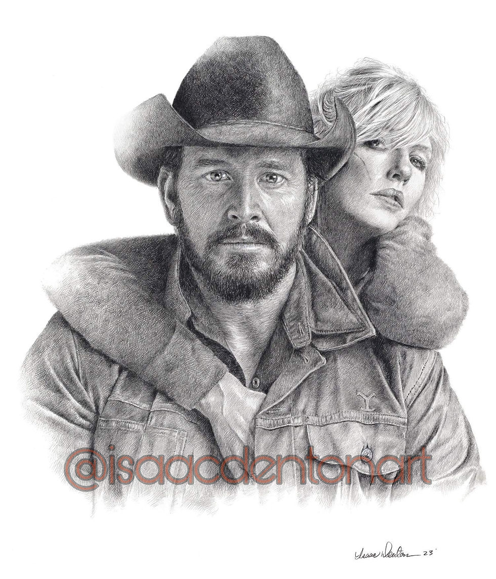 Yellowstone "Rip and Beth" 11" x 14"