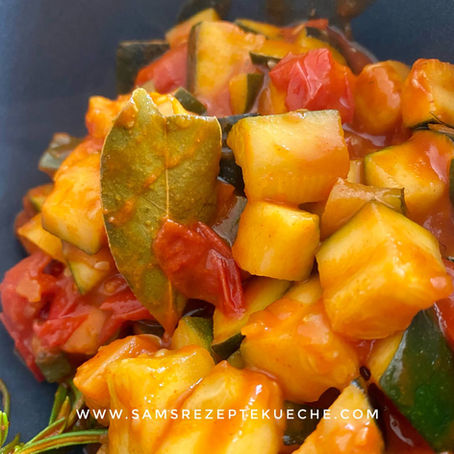 Zuchini-Tomatenpfanne