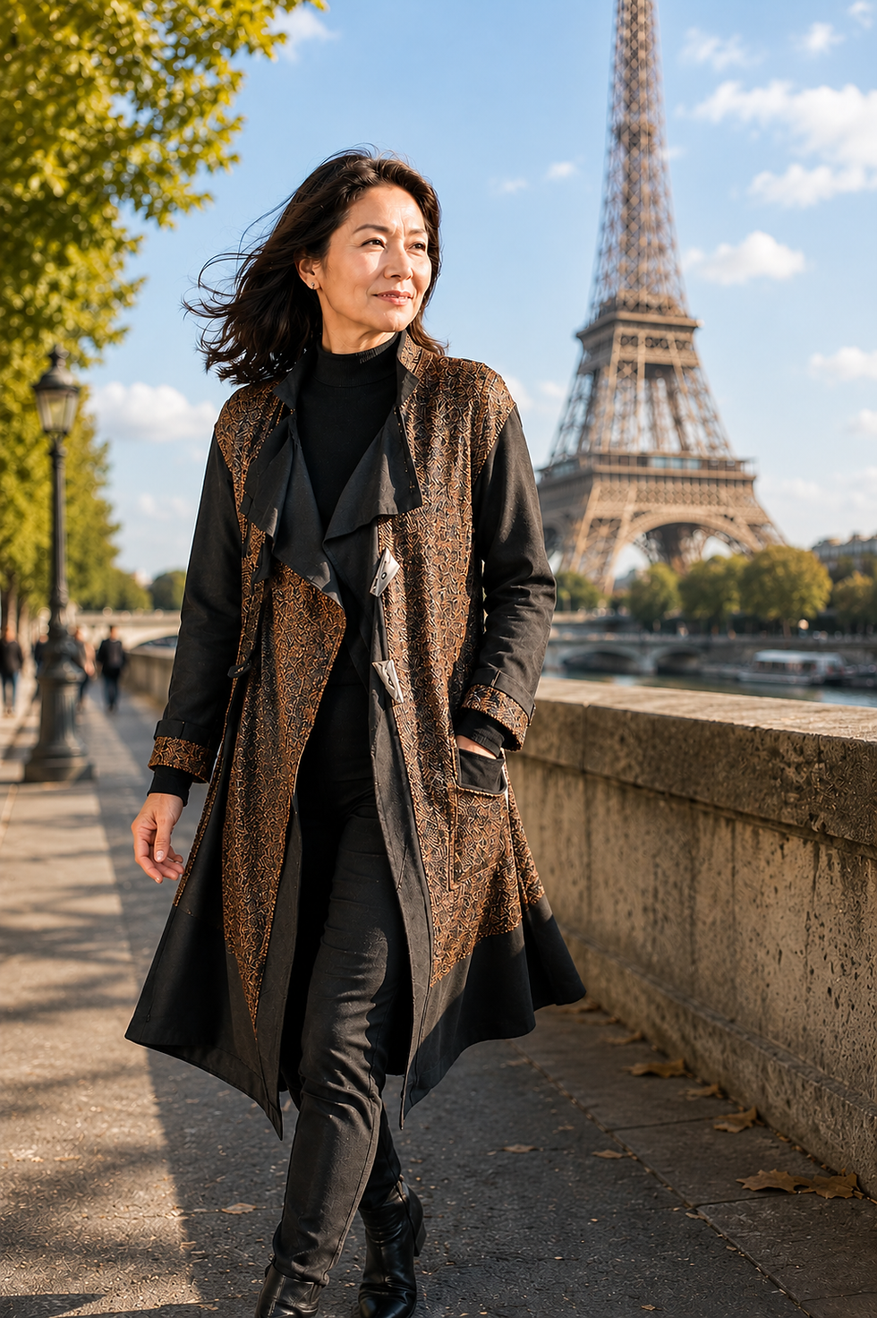 Thumbnail: HandWoven Long Asymmetrical Coat