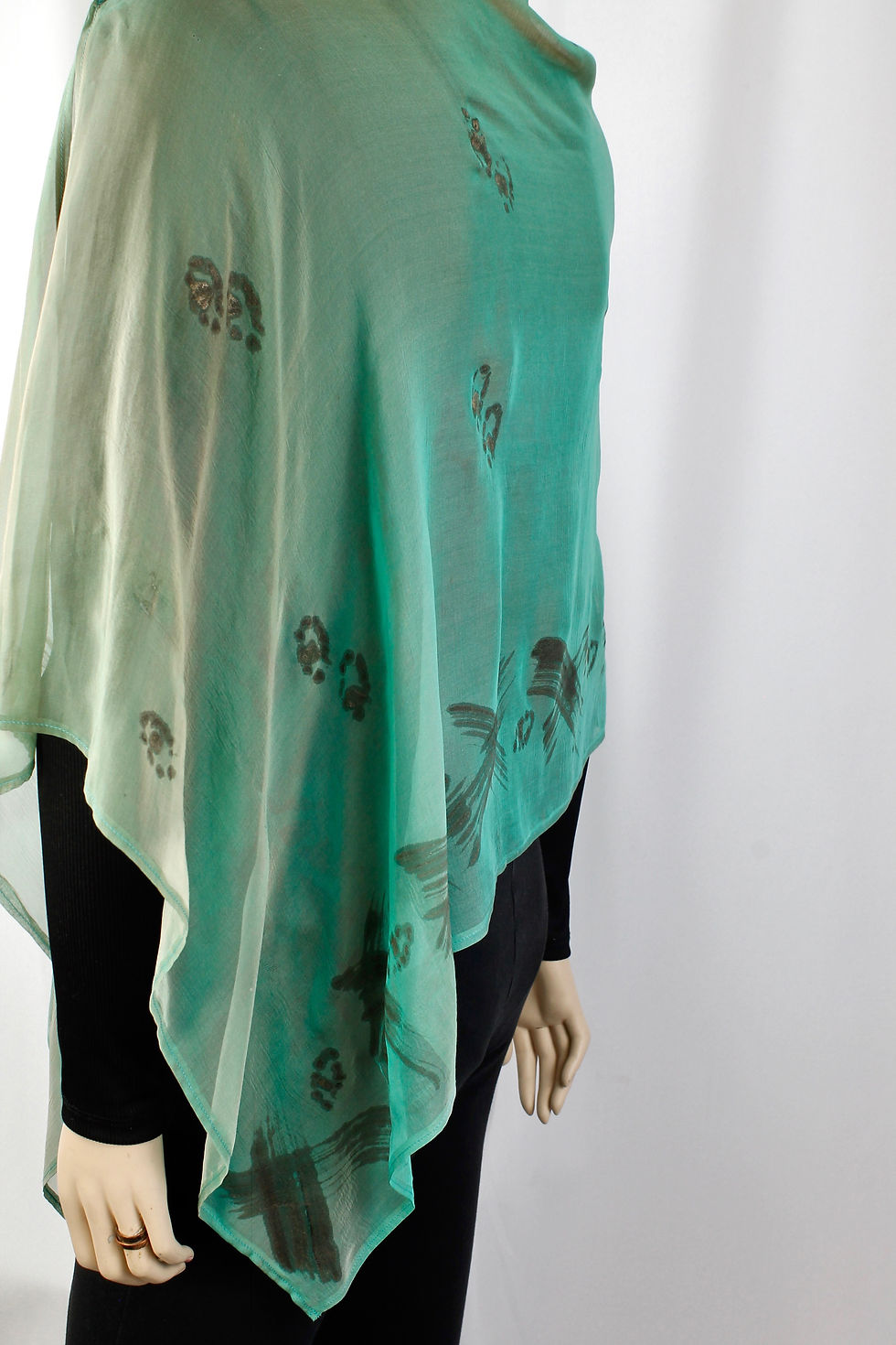 Thumbnail: Irridescent Turquoise/Pink HP Poncho