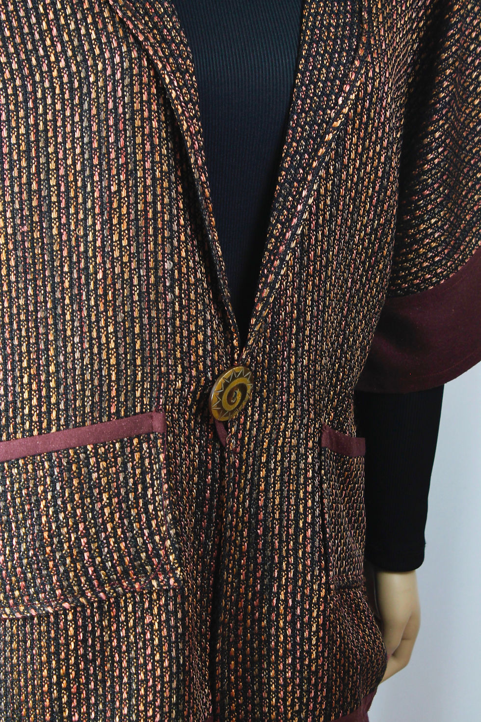 Thumbnail: HandWoven Jacket with Silk Noil