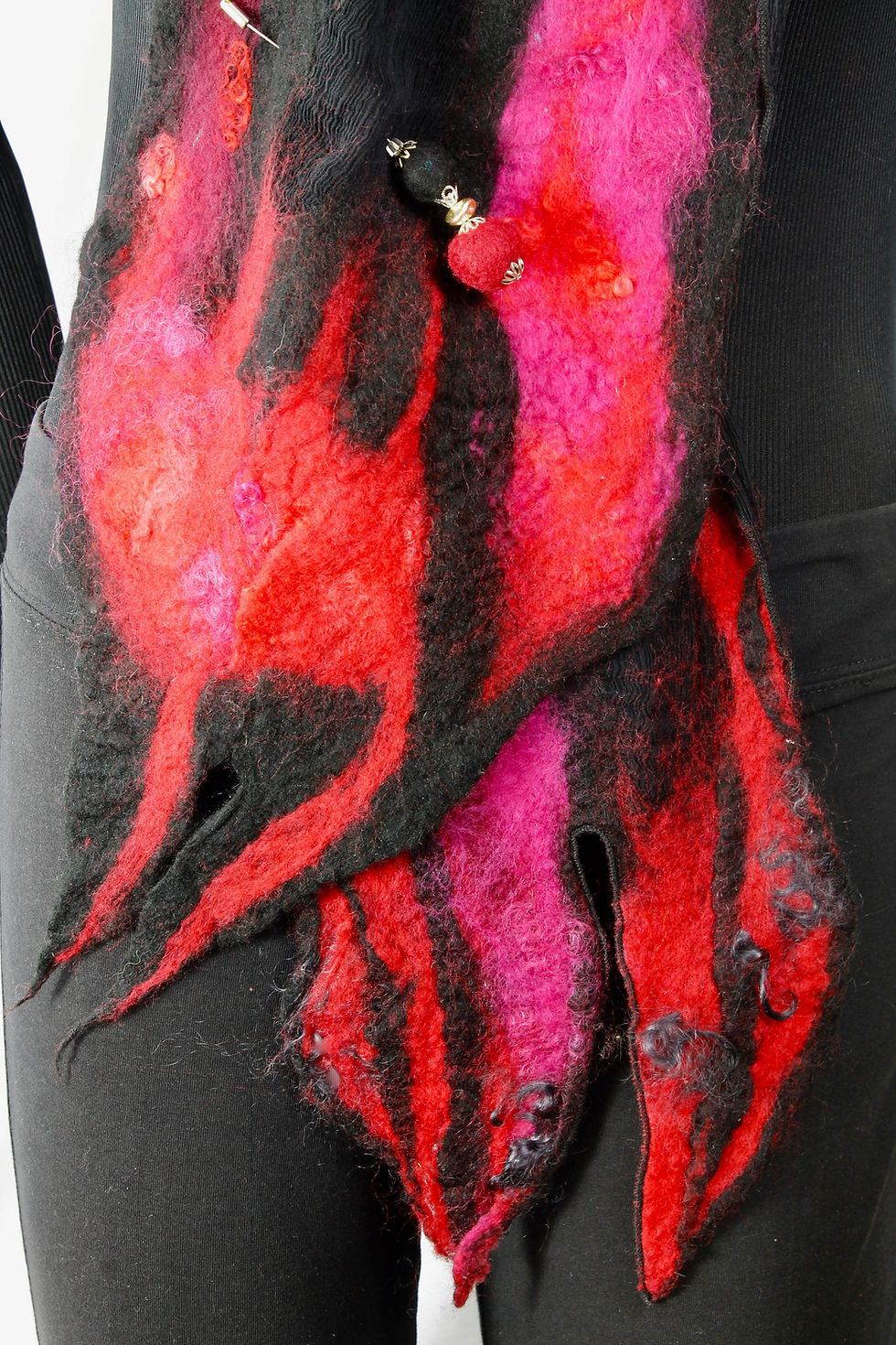 Thumbnail: Hand Felted Silk/Wool Scarf