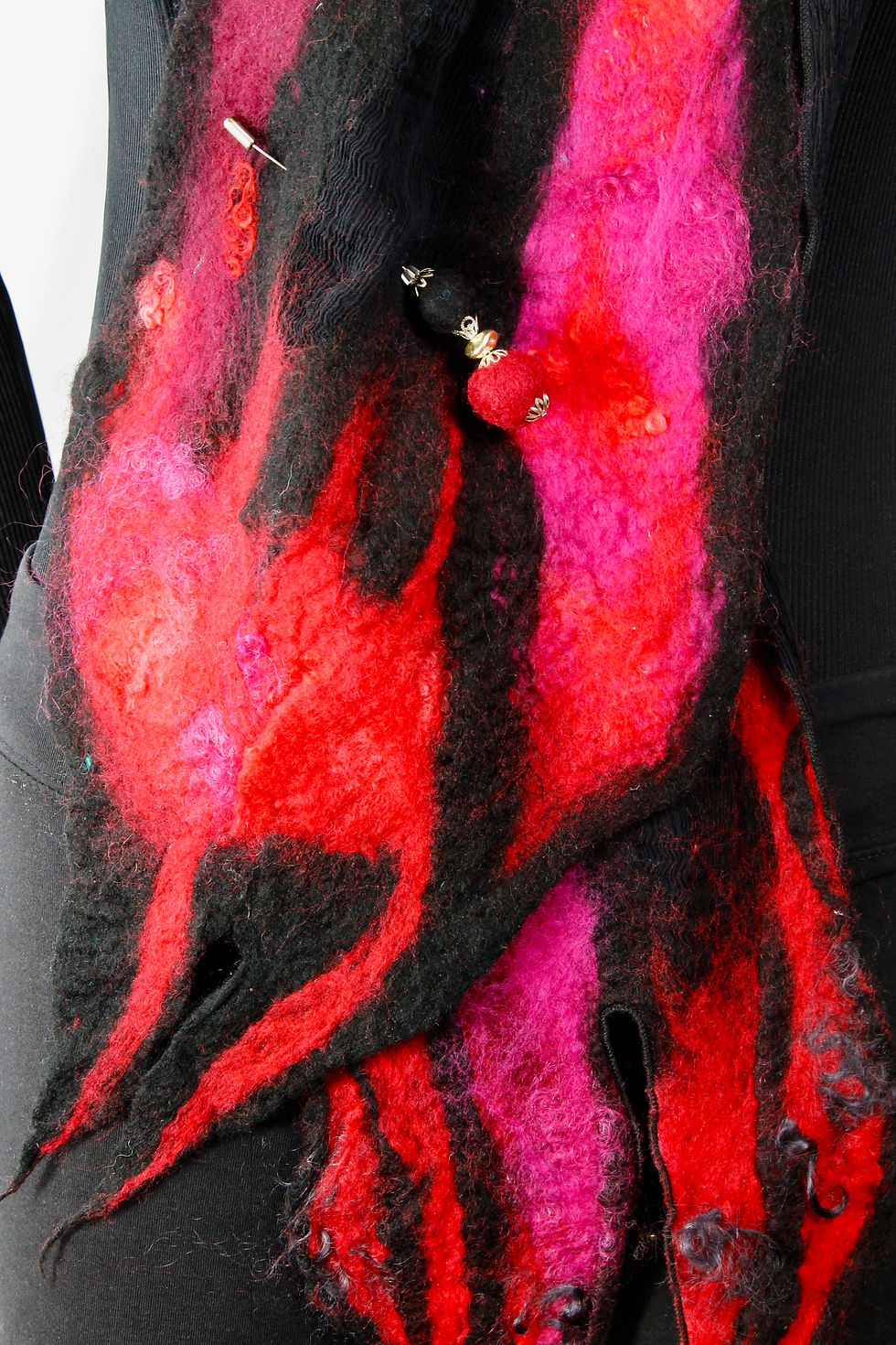 Thumbnail: Hand Felted Silk/Wool Scarf
