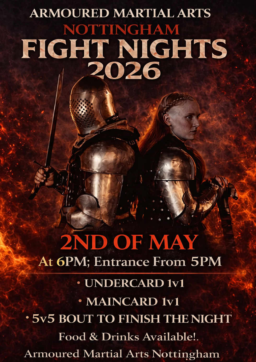 2nd of May Armoured Martial Arts Nottingham Fight Night II