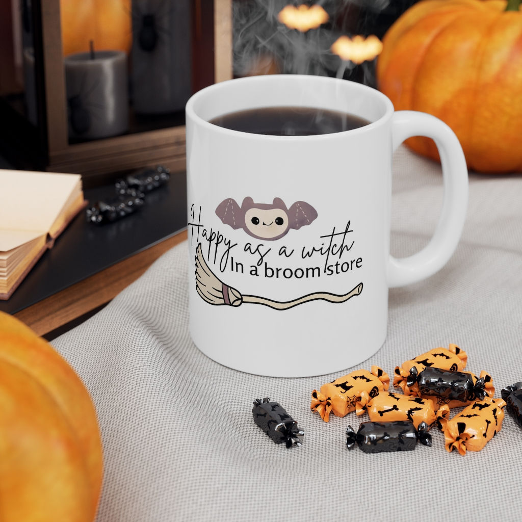Happy as a Witch in a Broom Store | Halloween Mug Collection 