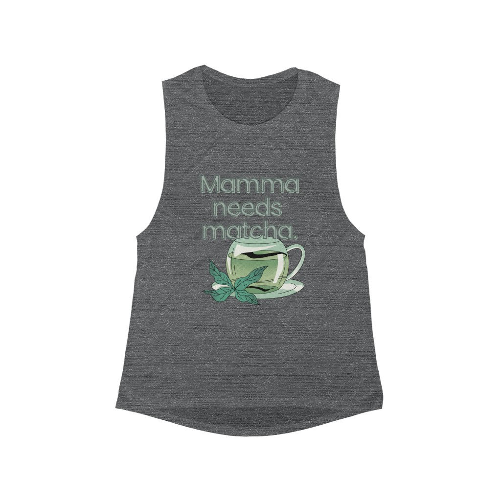 Mamma needs Matcha (2 Colors) | Women's Swoop Tank | Matcha Fashion 