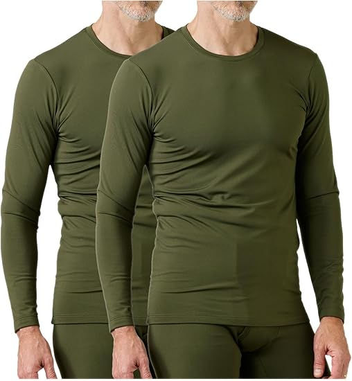 Men's Mid-Weight Thermal Tops 2-Pack