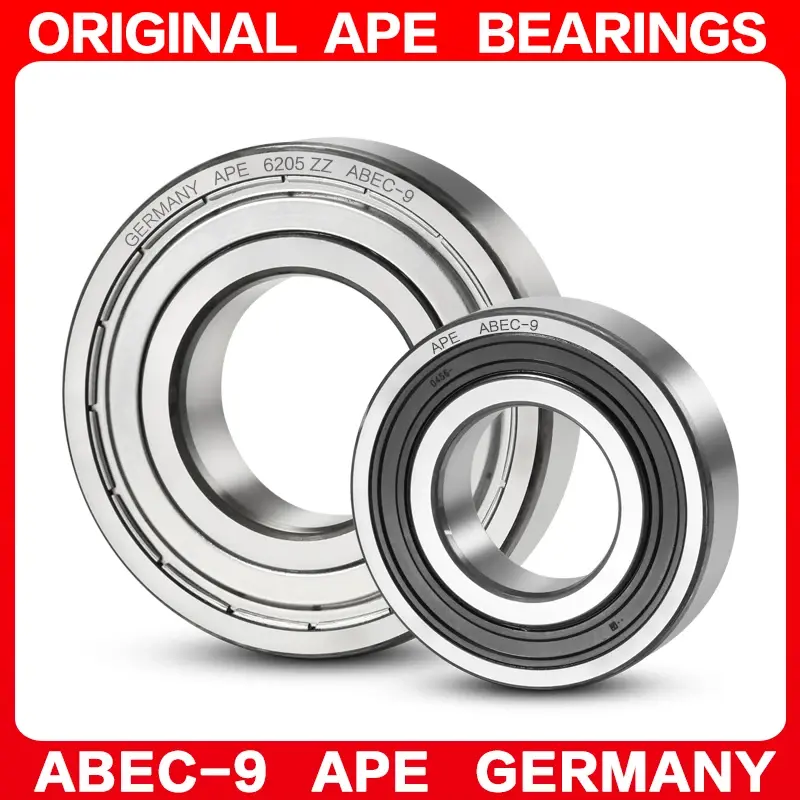 Thumbnail: 2pcs ABEC-9 Bearing 6000 6200 6001 6201 6002 6202 6003 6203 6004 6204 6005 6205