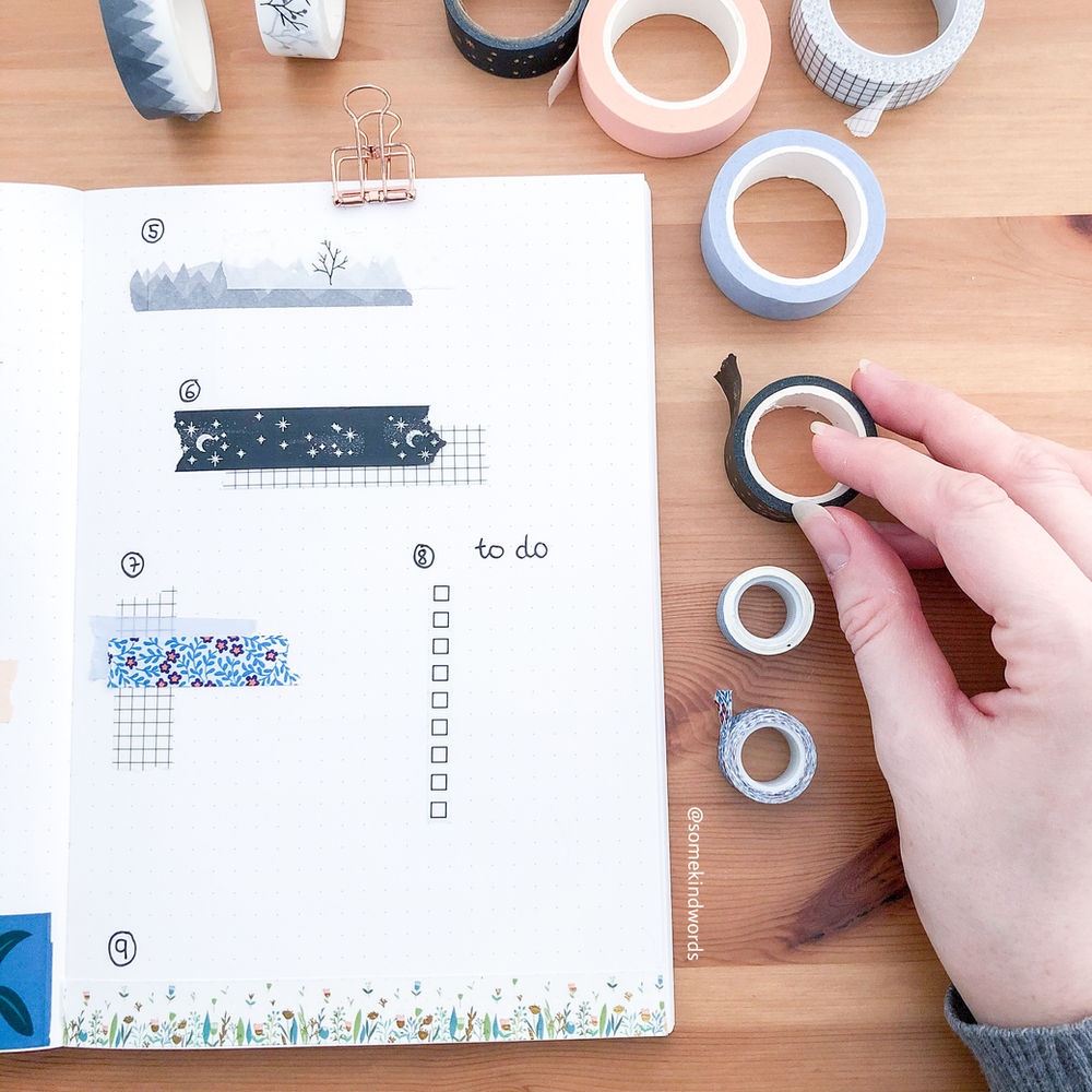 15 ways to use washi tape in your Bullet Journal