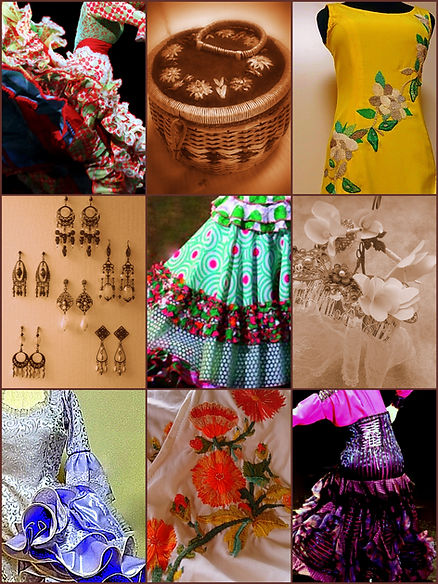 ハンドメイド】フラメンコ衣装4点・本格衣装・発表会・コスチューム