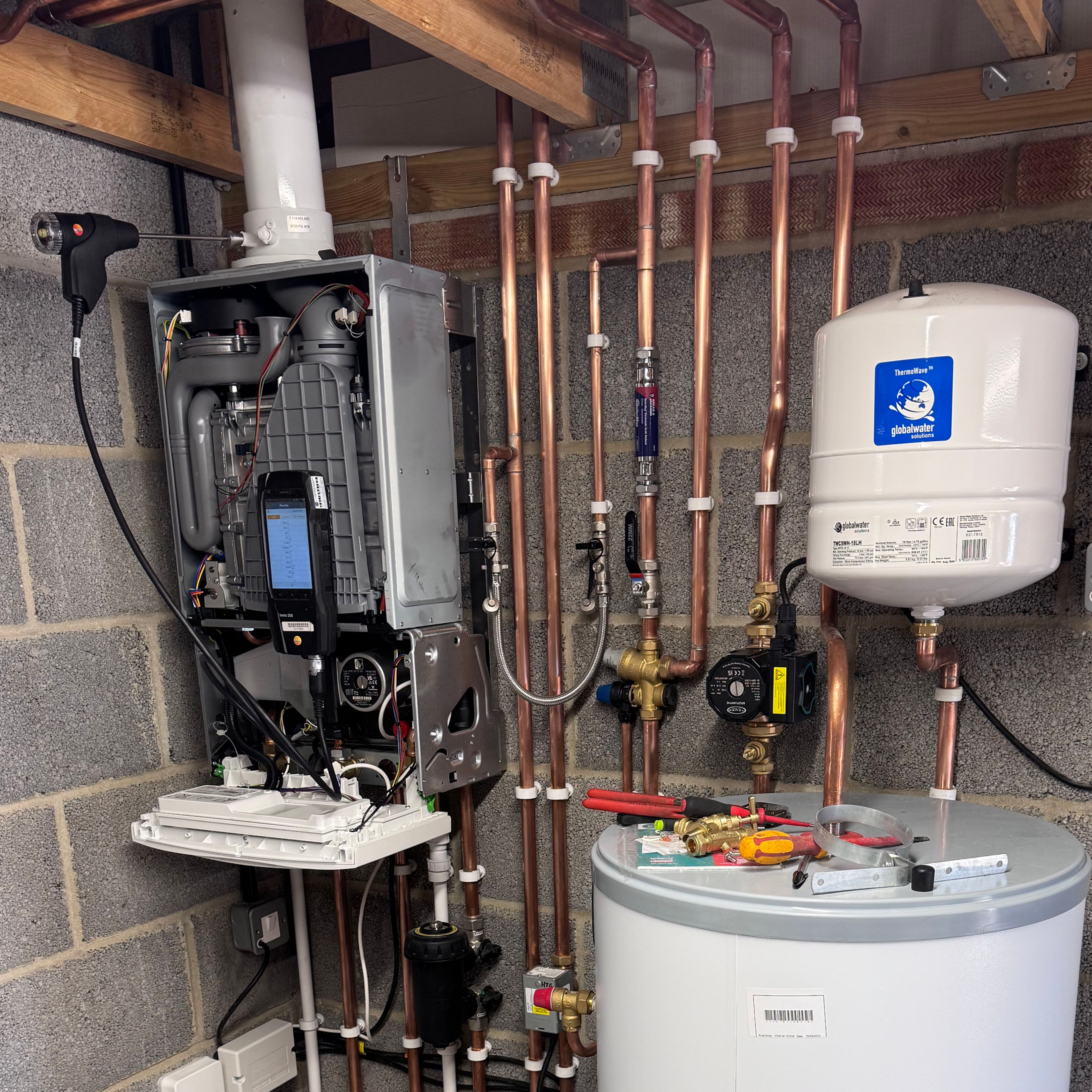 Gas boiler servicing from £70+Vat