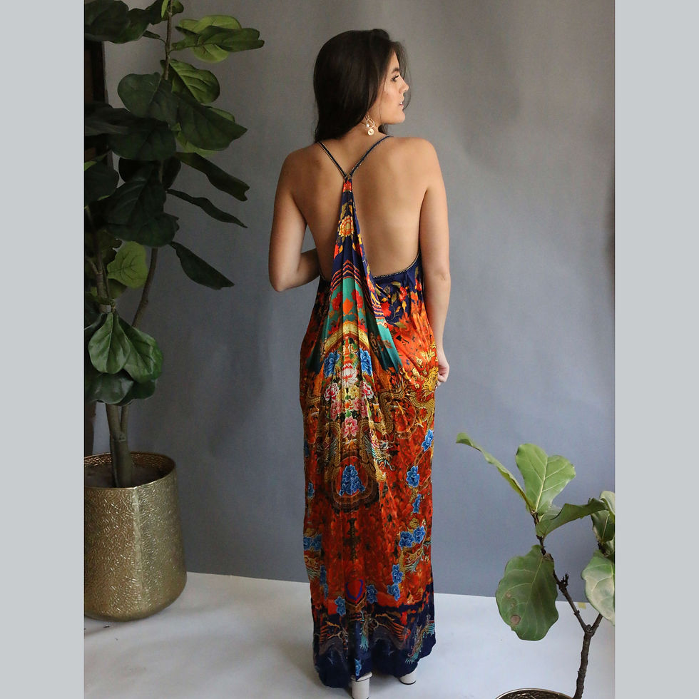 Thumbnail: Waterfall Dress: Dragon Silk