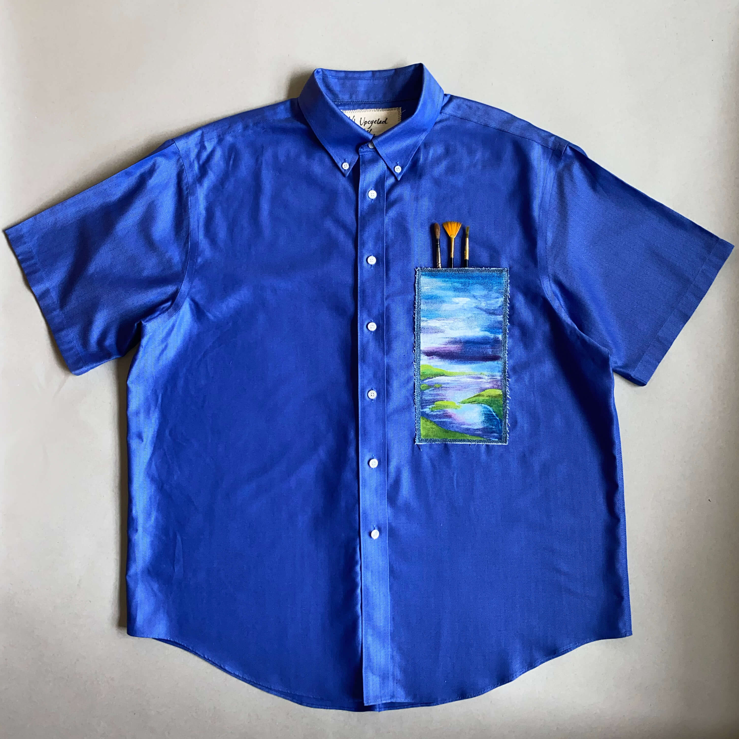 Painter Shirt, Upcycled: L