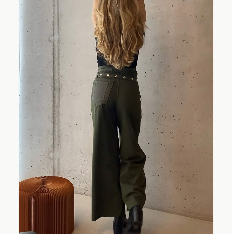 Thumbnail: Asymmetric Wrap Pant, Olive