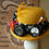 Thumbnail: Lady's saffron yellow Steampunk style bowler or Derby hat with polka dot fabric and goggles, Sundance by Ratty Tat Hats