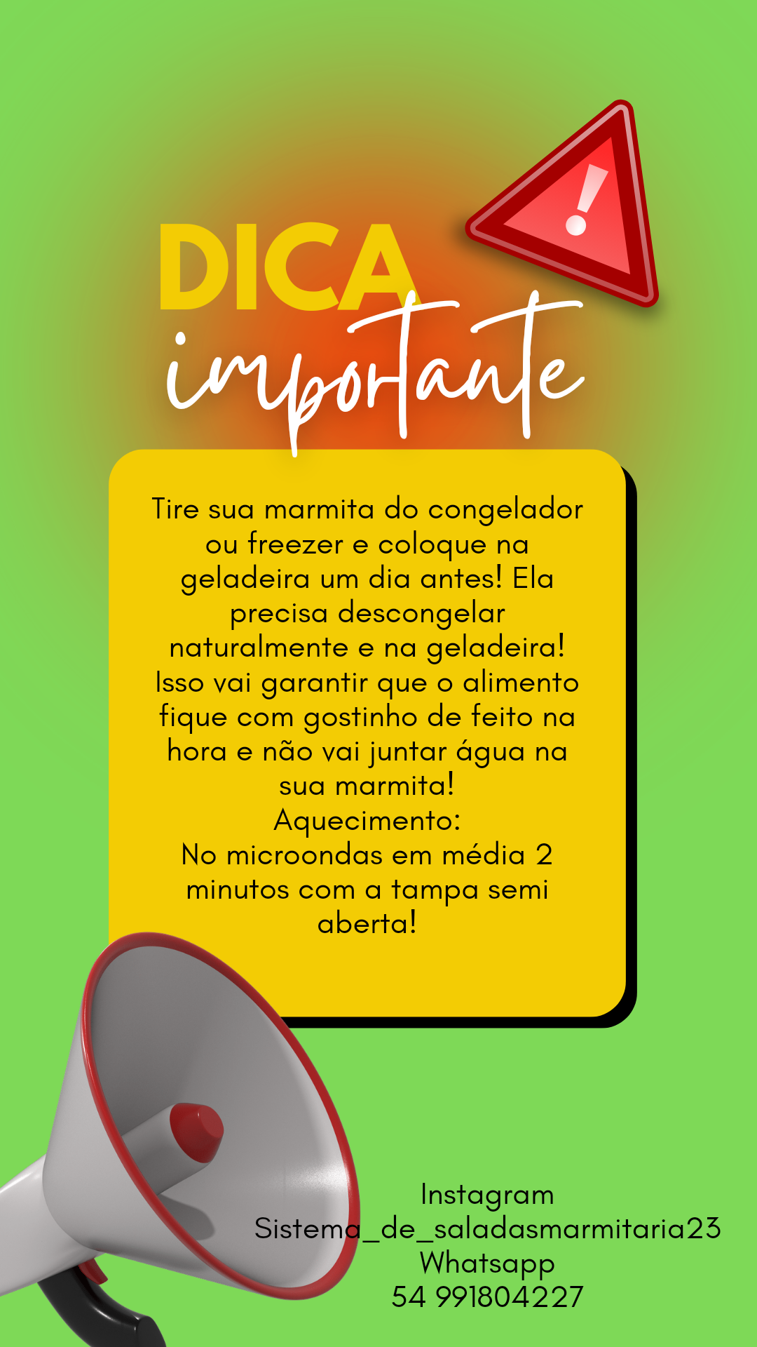 Dica importante!