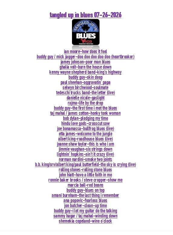 PLAYLIST 07.26.26