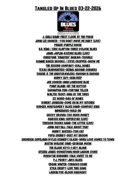 PLAYLIST 03.22.2026