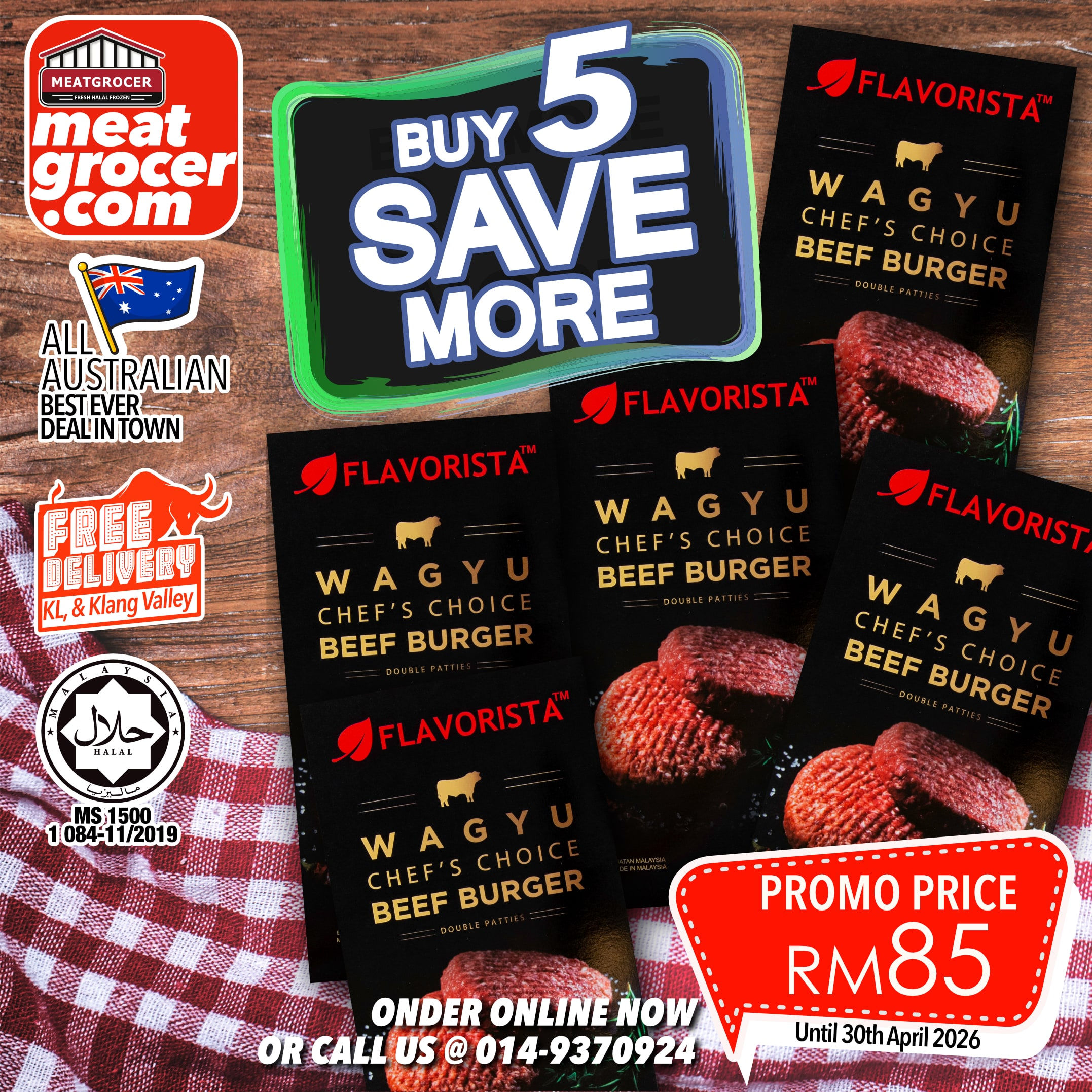 Flavorista Australian Wagyu Burger Promo