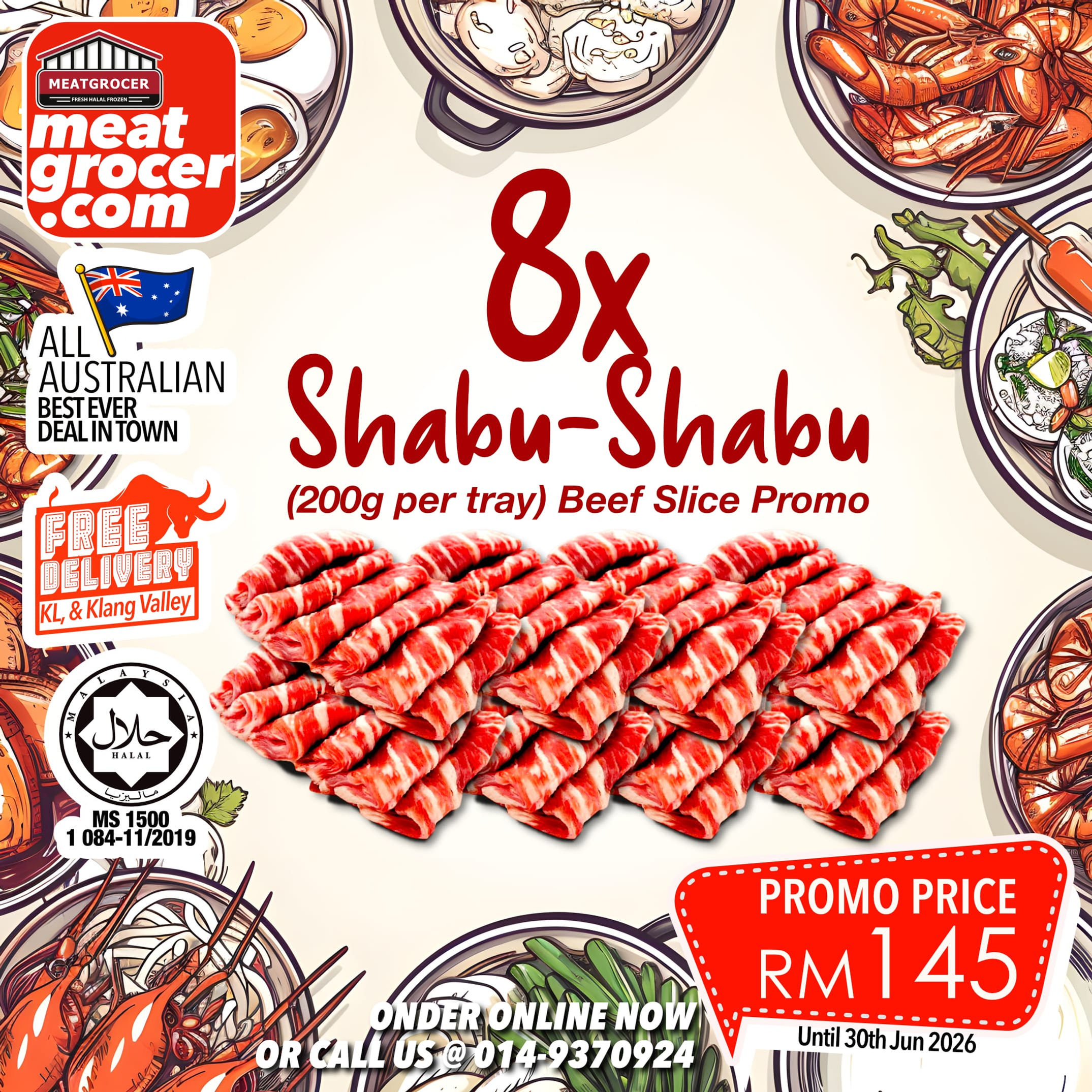 8x Shabu Shabu Promo (Beef Slices)
