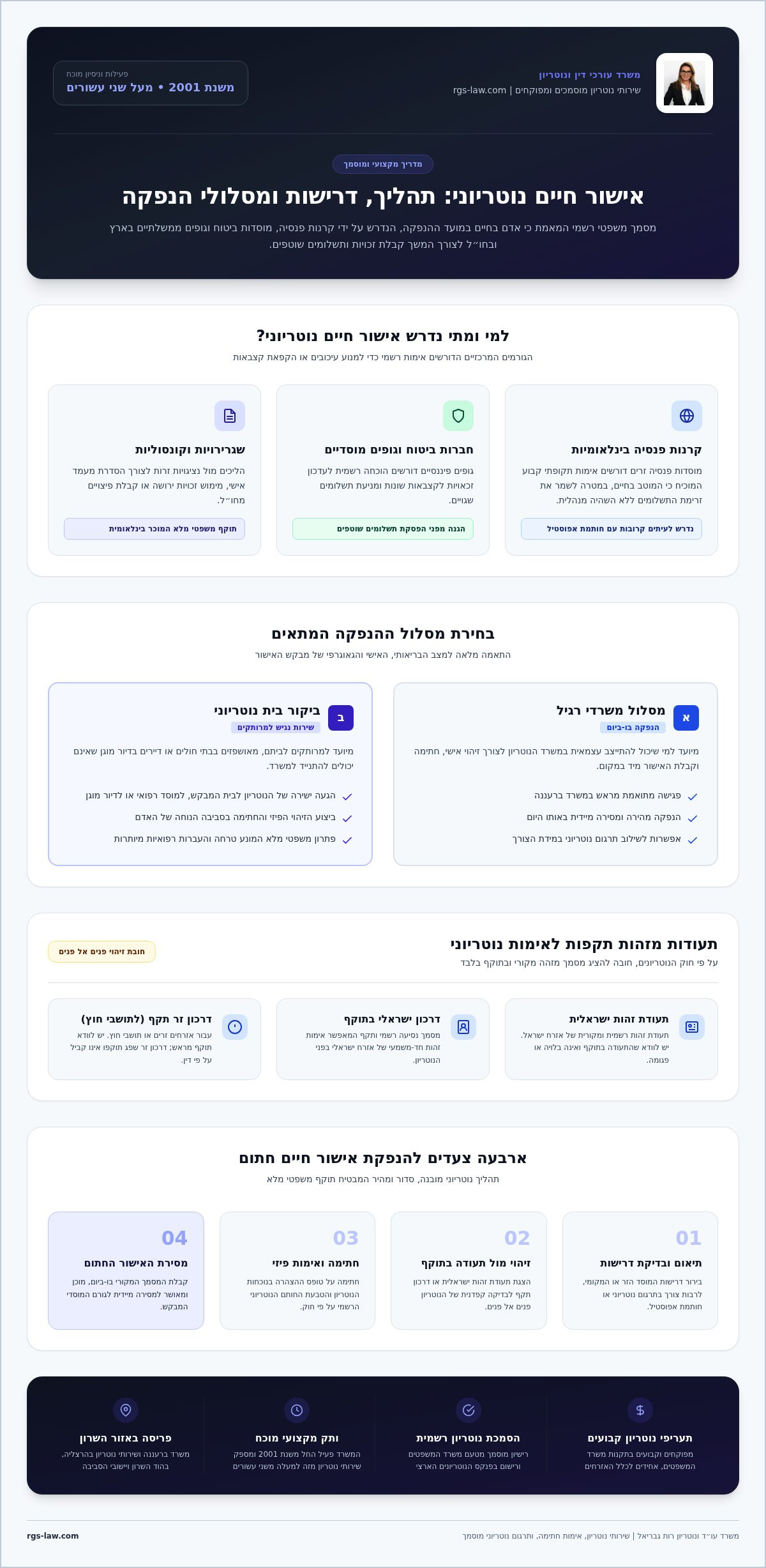 אישור חיים נוטריוני