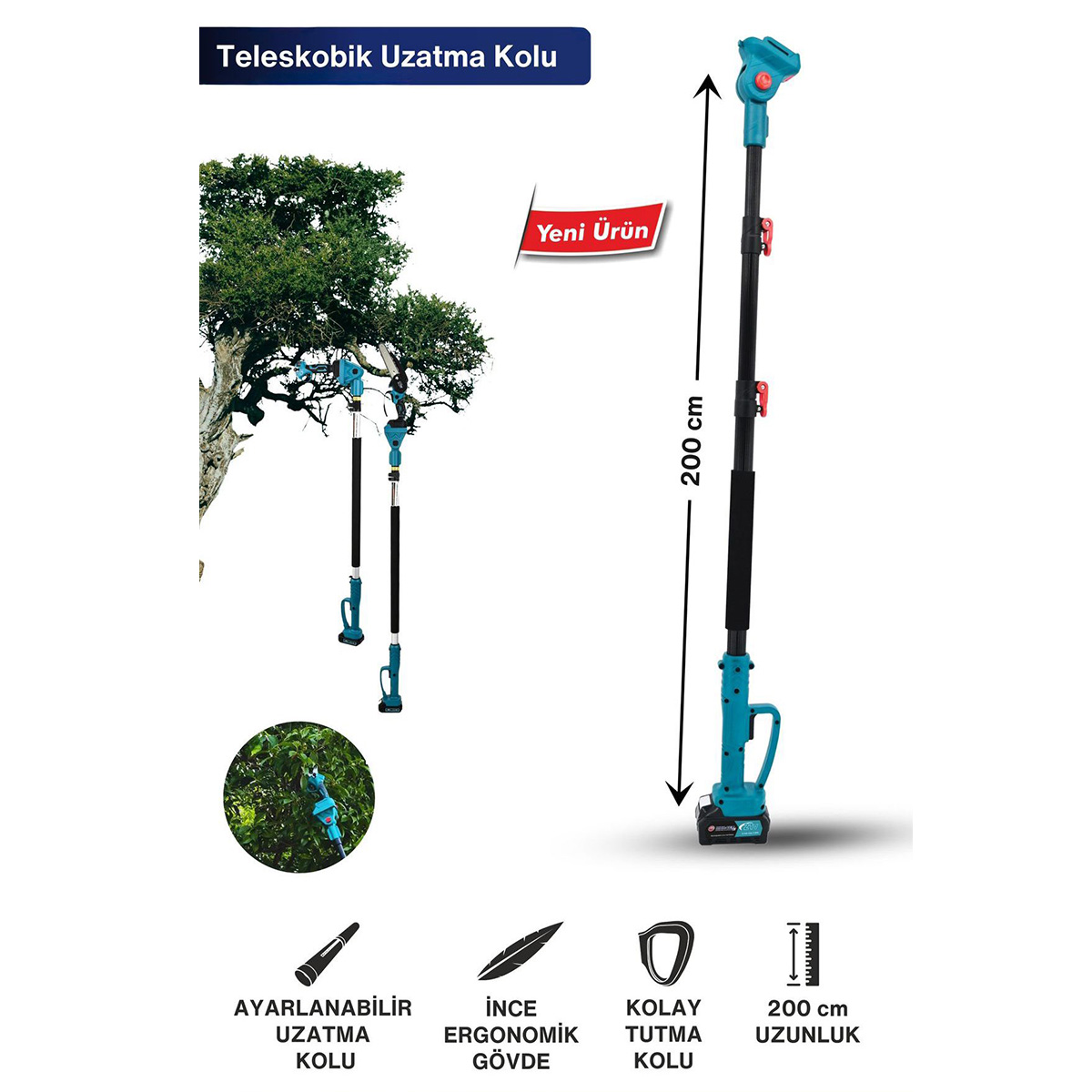 2 METRE TELESKOPİK UZATMA APARATI