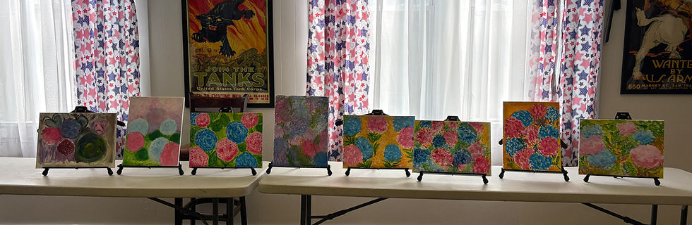 All of the works as a group when we were finished.